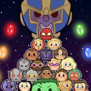 Avengers cartoon wallpaper