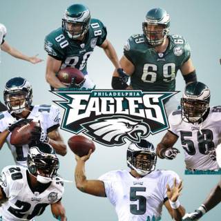 Philadelphia Eagles American flag wallpaper