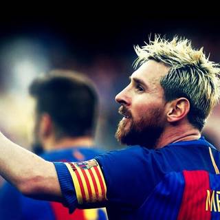 Messi with beard wallpaper
