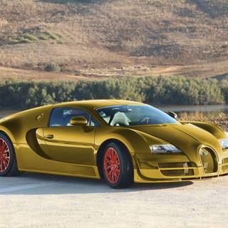 Gold Bugatti wallpaper