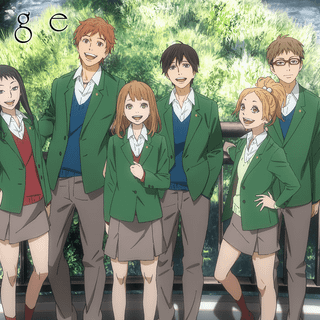 Orange anime wallpaper