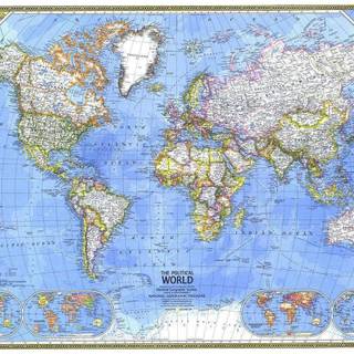 Political map wallpaper
