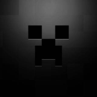 Minecraft with black background