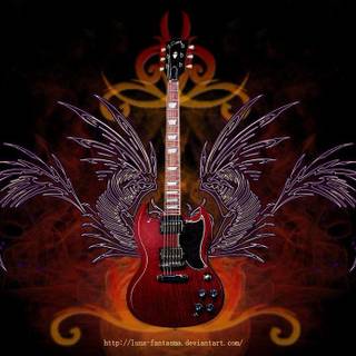 Guitar rock wallpaper
