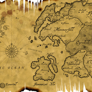 Tamriel Map Wallpaper