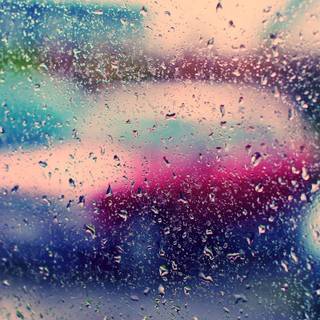 Rain drops wallpaper 3d