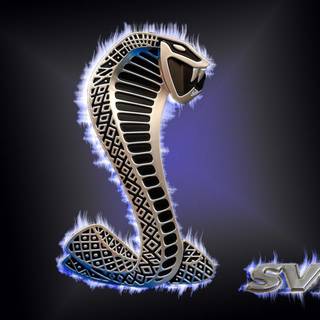 Mustang logo wallpaper black