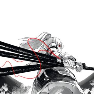 Anime samurai HD wallpaper