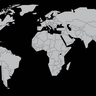 Black world map background