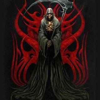 Female grim reaper wallpaper