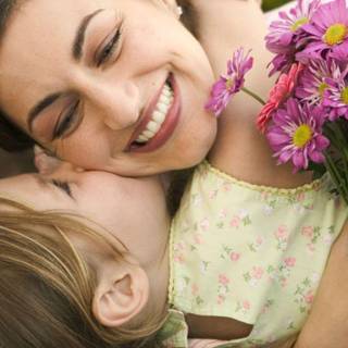 Mother and child wallpaper