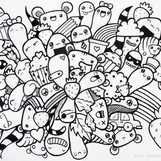 Cute doodle wallpaper