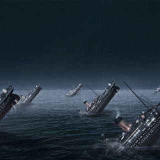 Titanic sinking wallpaper
