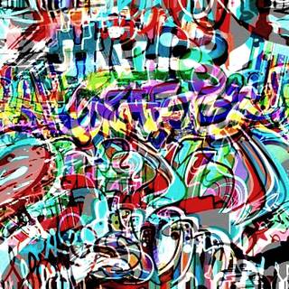 Gangster mask graffiti wallpaper