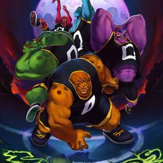 Space jam wallpaper monstars