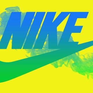 Nike logo wallpaper neon