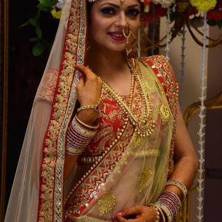 HD wallpaper for Drashti Dhami with Dulhan dress