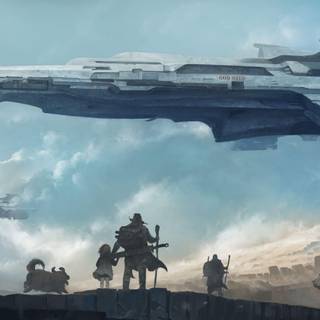 Spaceships HD wallpaper