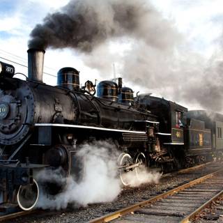 Steam train background