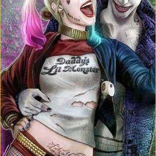 Harley quinn and jokerwallpaper