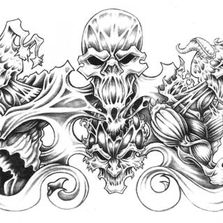 Background design tattoo