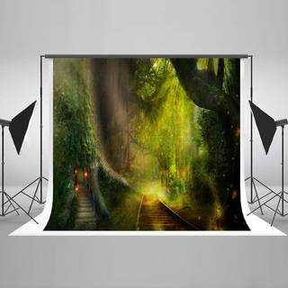 Cartoon fairy tale background portrait