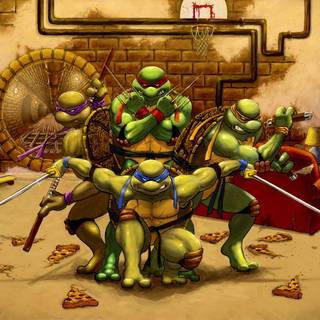 Leonardo donatello raphael michelangelo wallpaper HD