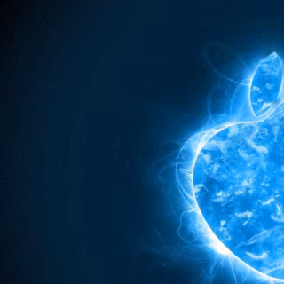 Apple wallpaper blue