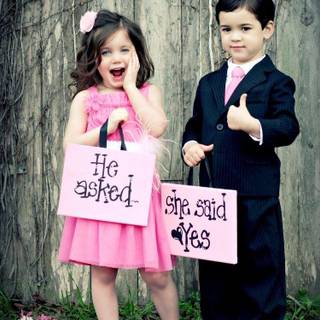Cute love baby couple wallpaper for mobile