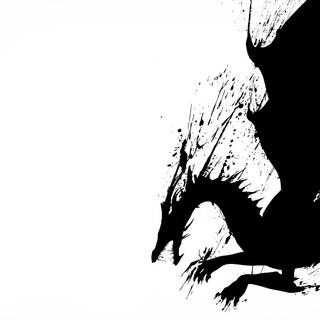 White dragon wallpaper