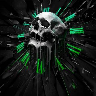 3D skulls wallpaper