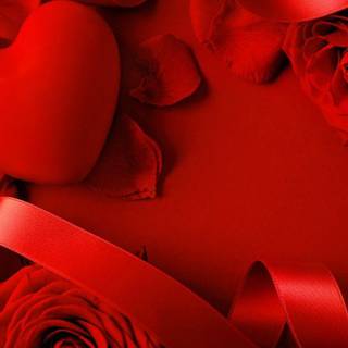 Red rose heart HD wallpaper