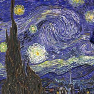 Tardis van gogh wallpaper