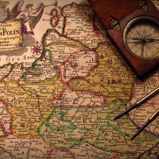HD wallpaper vintage map