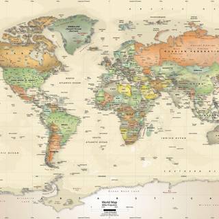 HD wallpaper vintage map