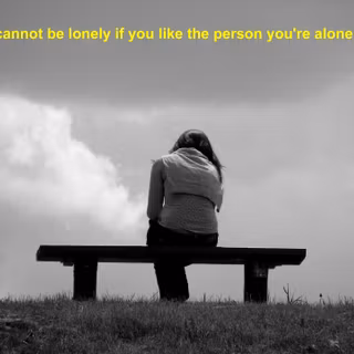 Loneliness wallpaper with quotes