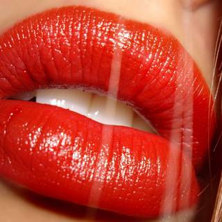 Wallpaper red lipstick
