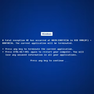 Bluescreen windows 7 wallpaper