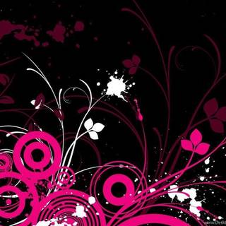 Black and pink background