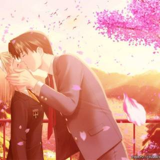 Cartoons love romantic wallpaper