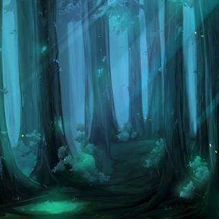 Anime background forest