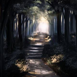 Anime background forest