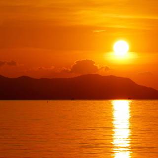 Romantic sunset wallpaper