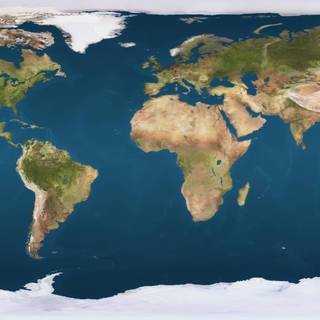 Very high resolution wallpaper of world map