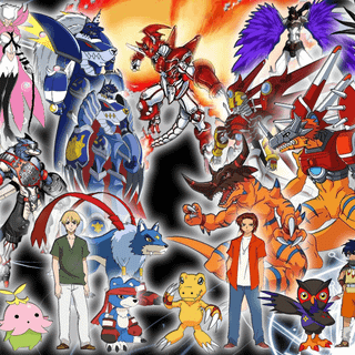 Wallpaper Digimon data squad