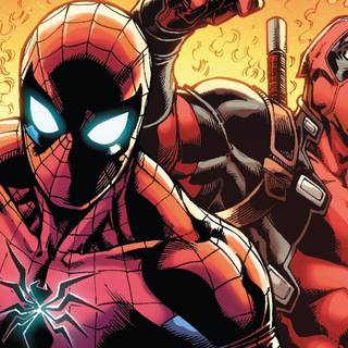 Deadpool and Spider-Man wallpaper