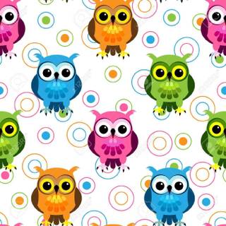 Cartoon owl wallpaper