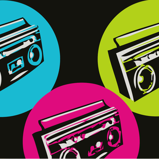 Old school boombox wallpaper