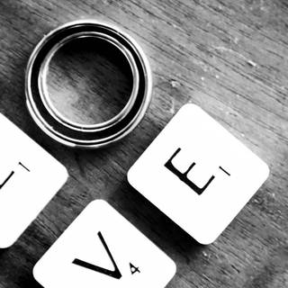 Black and white love wallpaper