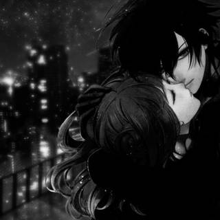 Black and white love wallpaper